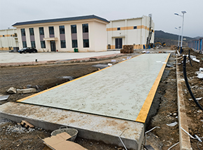 山西盂縣東小坪村糧食儲備庫100噸地磅